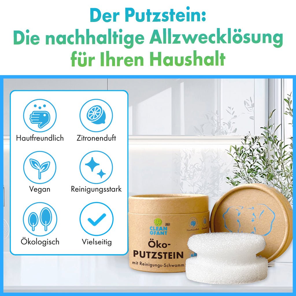 Der Putzstein: Die nachhaltige Allzwecklösung für Ihren Haushalt - CLEANOFANT