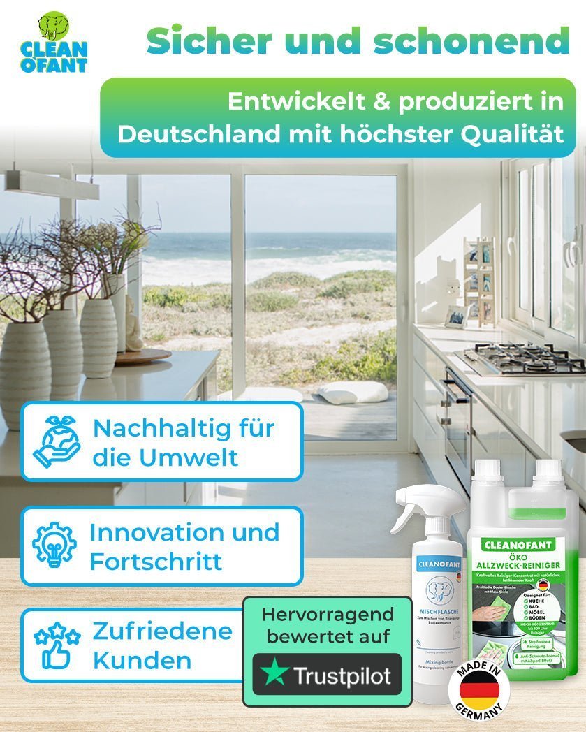 Allzweckreiniger Konzentrat für den Haushalt: Nachhaltige Sauberkeit mit System - CLEANOFANT