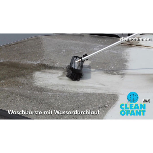 Dach mit Teleskop-Waschbürste reinigen - Wohnwagen, Wohnmobil, Caravan - CLEANOFANT