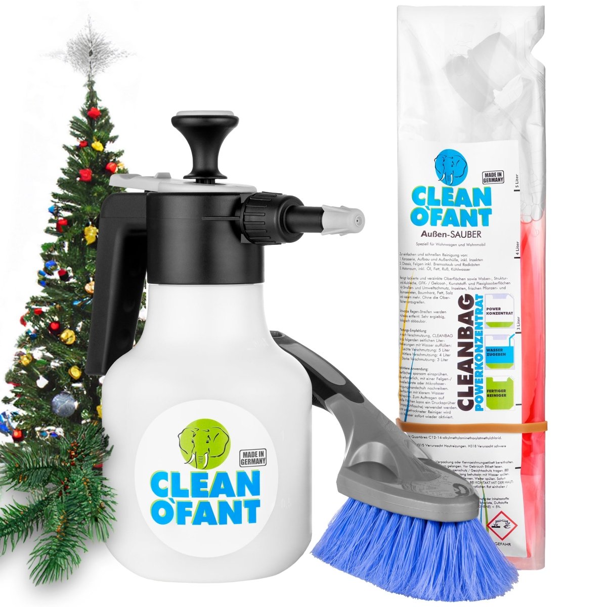 Außen - SAUBER SET (Wohnwagenreiniger / Wohnmobilreiniger) - CLEANOFANT