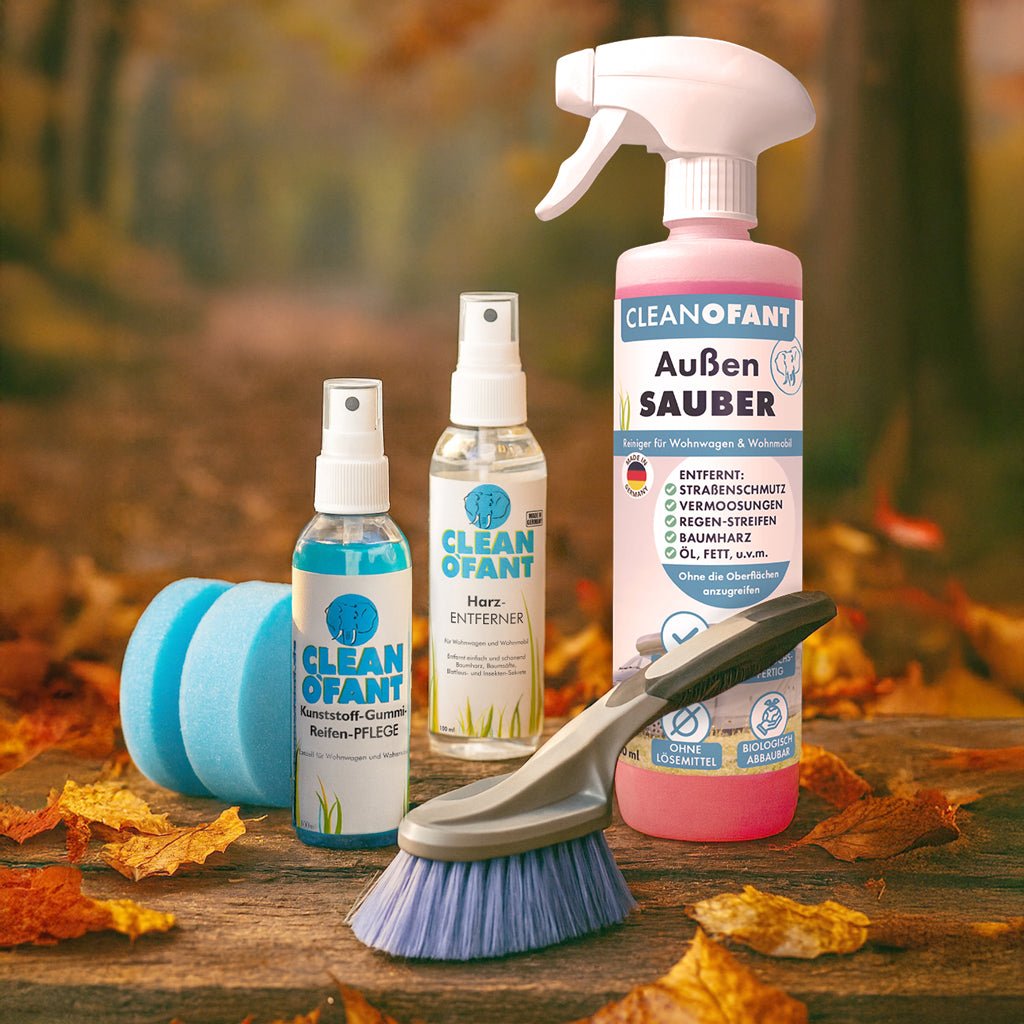 Herbst - Sauber Set – Außenreinigung & Pflege für Wohnmobil und Wohnwagen - CLEANOFANT