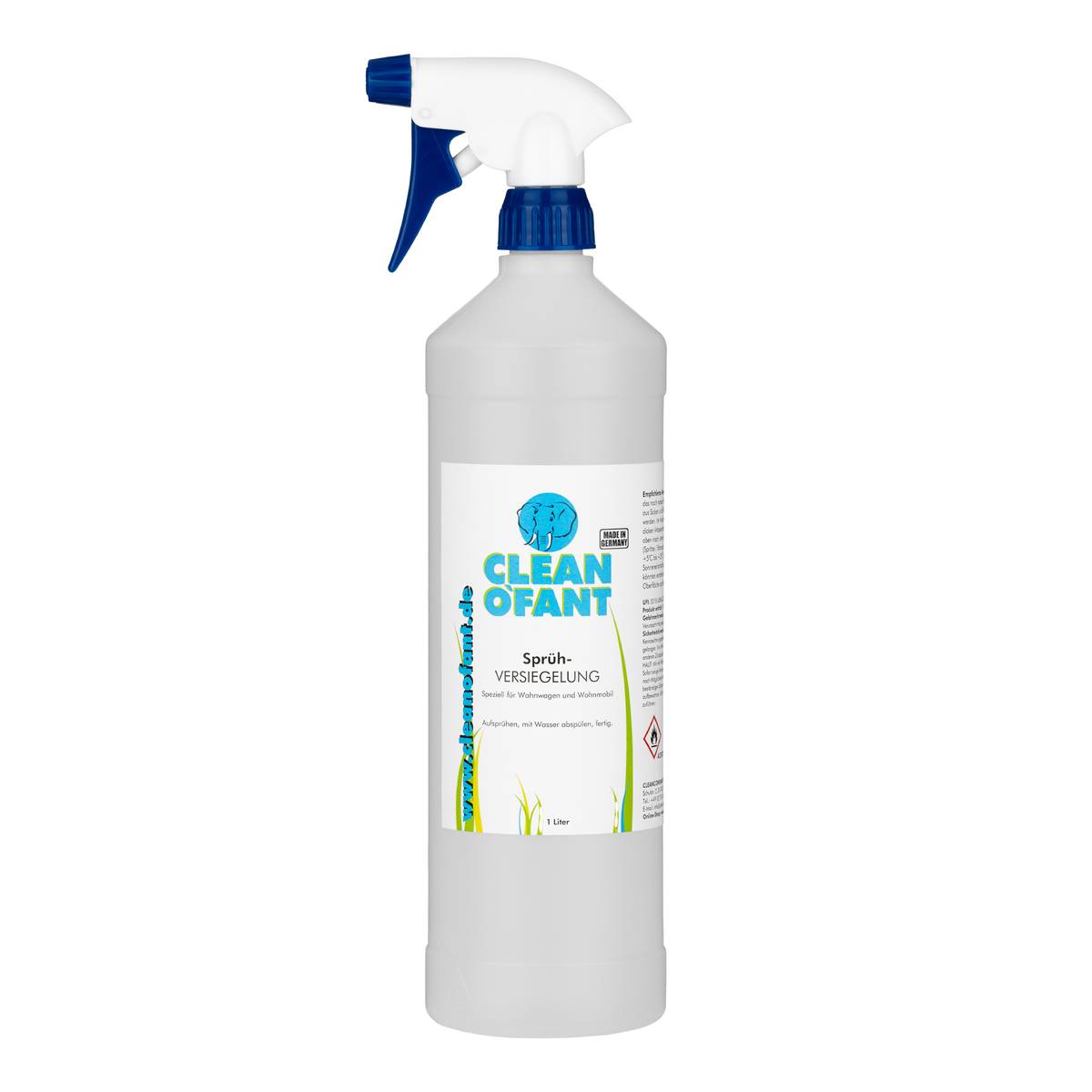 CLEANOFANT Sprüh - Versiegelung 1L Sprühflasche + 2,3L Kanister Set (Wohnwagen / Wohnmobil) - CLEANOFANT