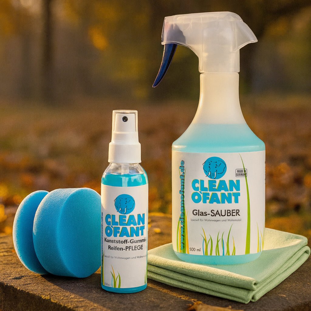 Herbst - Set – Glasreiniger & Kunststoffpflege für Wohnmobil und Wohnwagen - CLEANOFANT