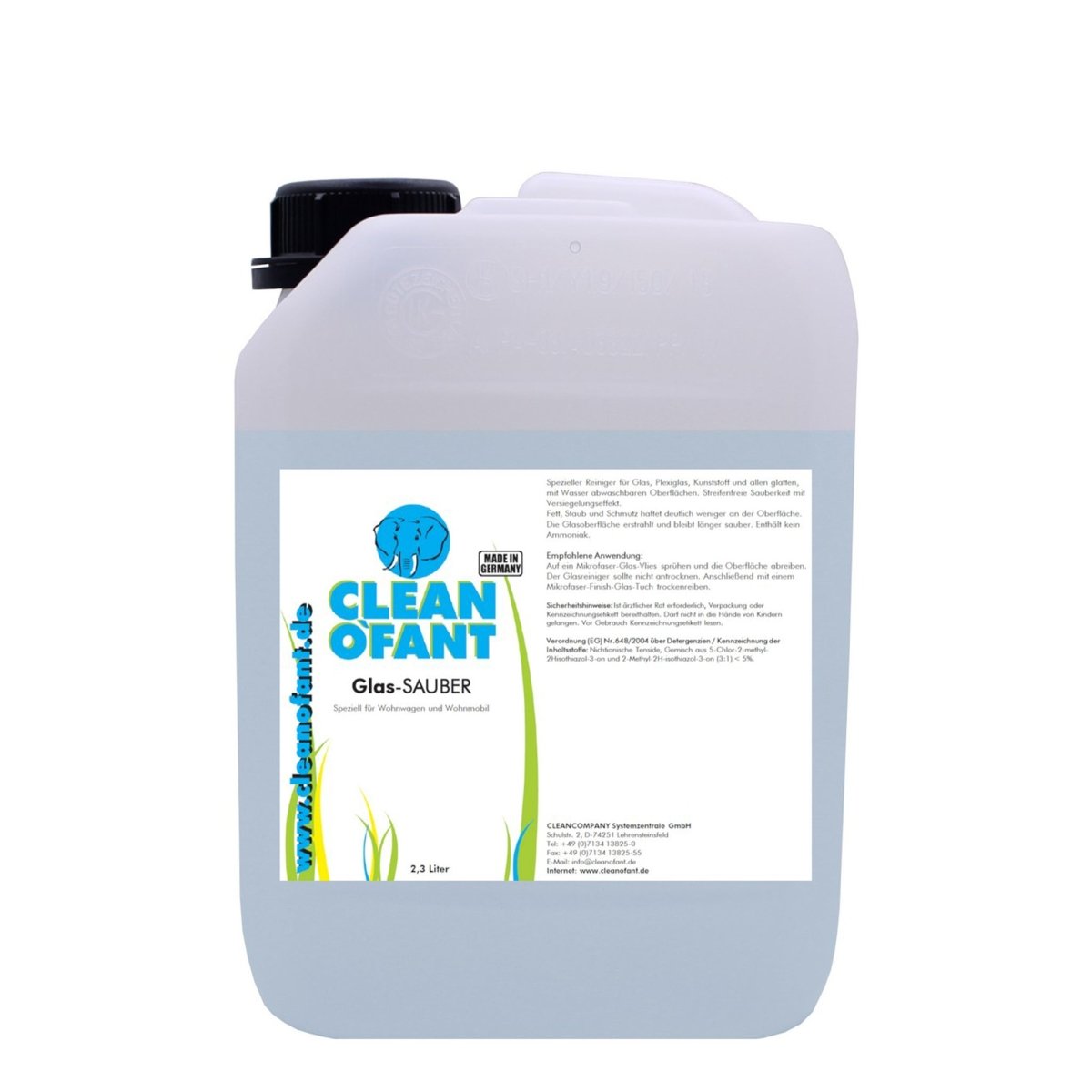 Glas-SAUBER (Glasreiniger) - 2,3 Liter - CLEANOFANT