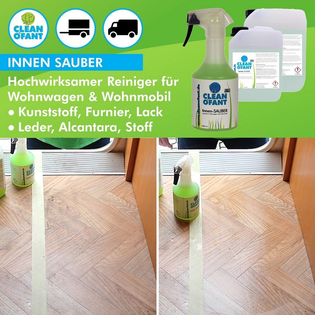 Innen-SAUBER (Innenreiniger) - 2,3 Liter - CLEANOFANT
