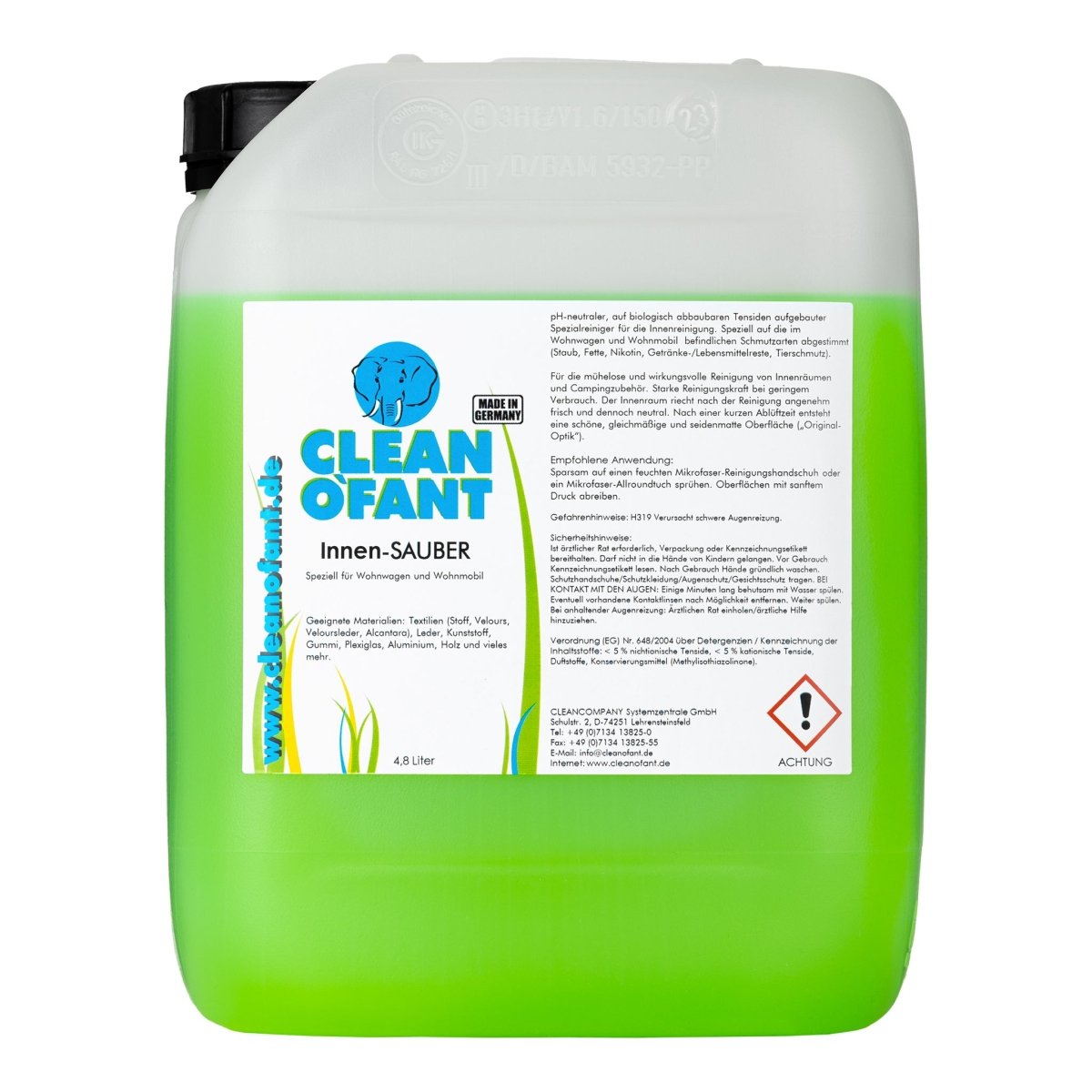 Innen-SAUBER (Innenreiniger) - 4,8 Liter - CLEANOFANT