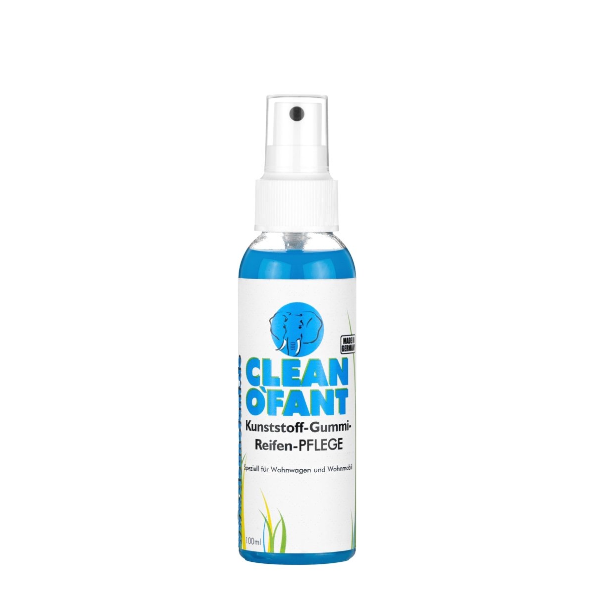 CLEANOFANT Kunststoff-Gummi-Reifen-PFLEGE_Außenpflege_Wohnwagenpflege_Wohnmobilpflege_Caravanpflege_100ml