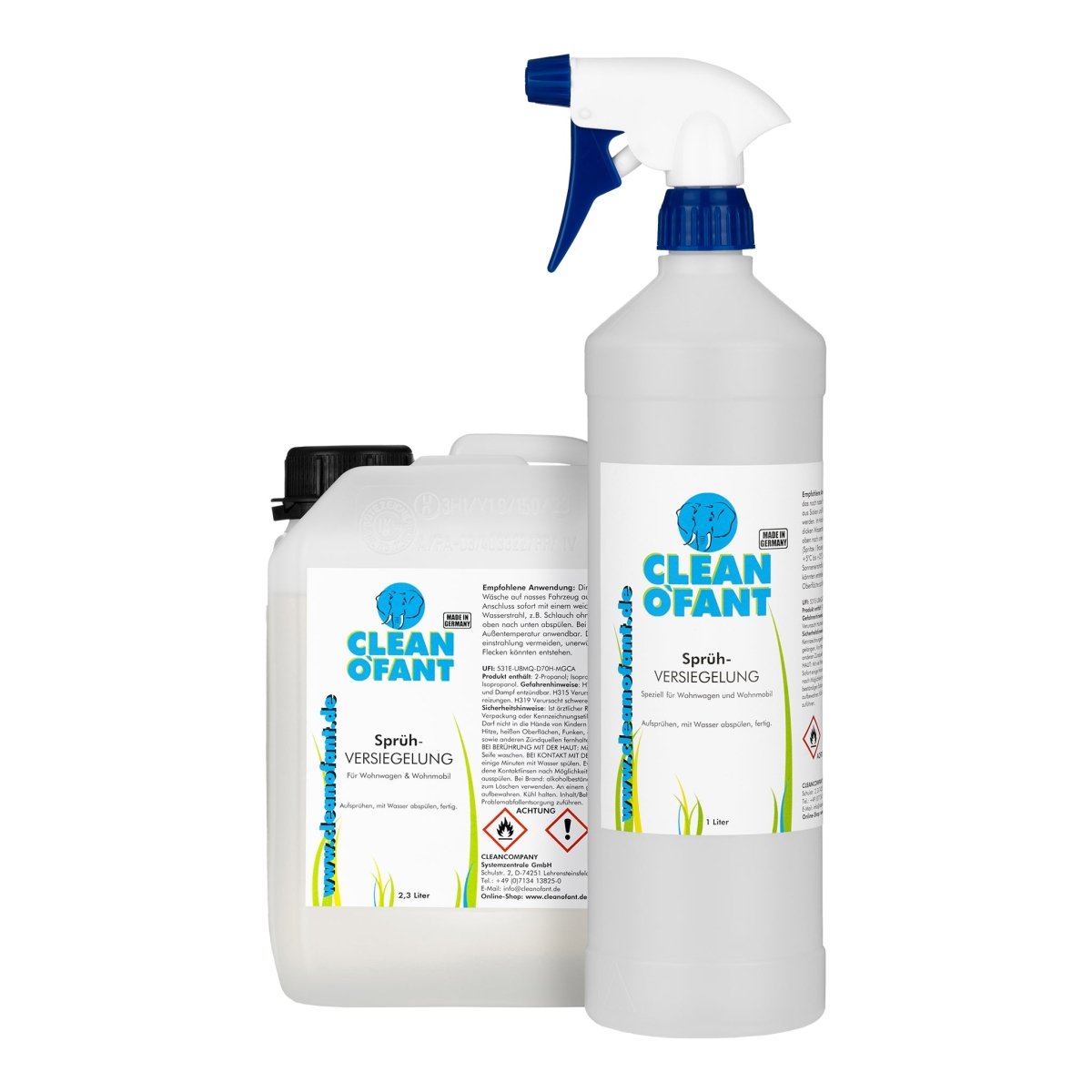 Sprüh-Versiegelung 1L Sprühflasche + 2,3L Kanister Set - CLEANOFANT