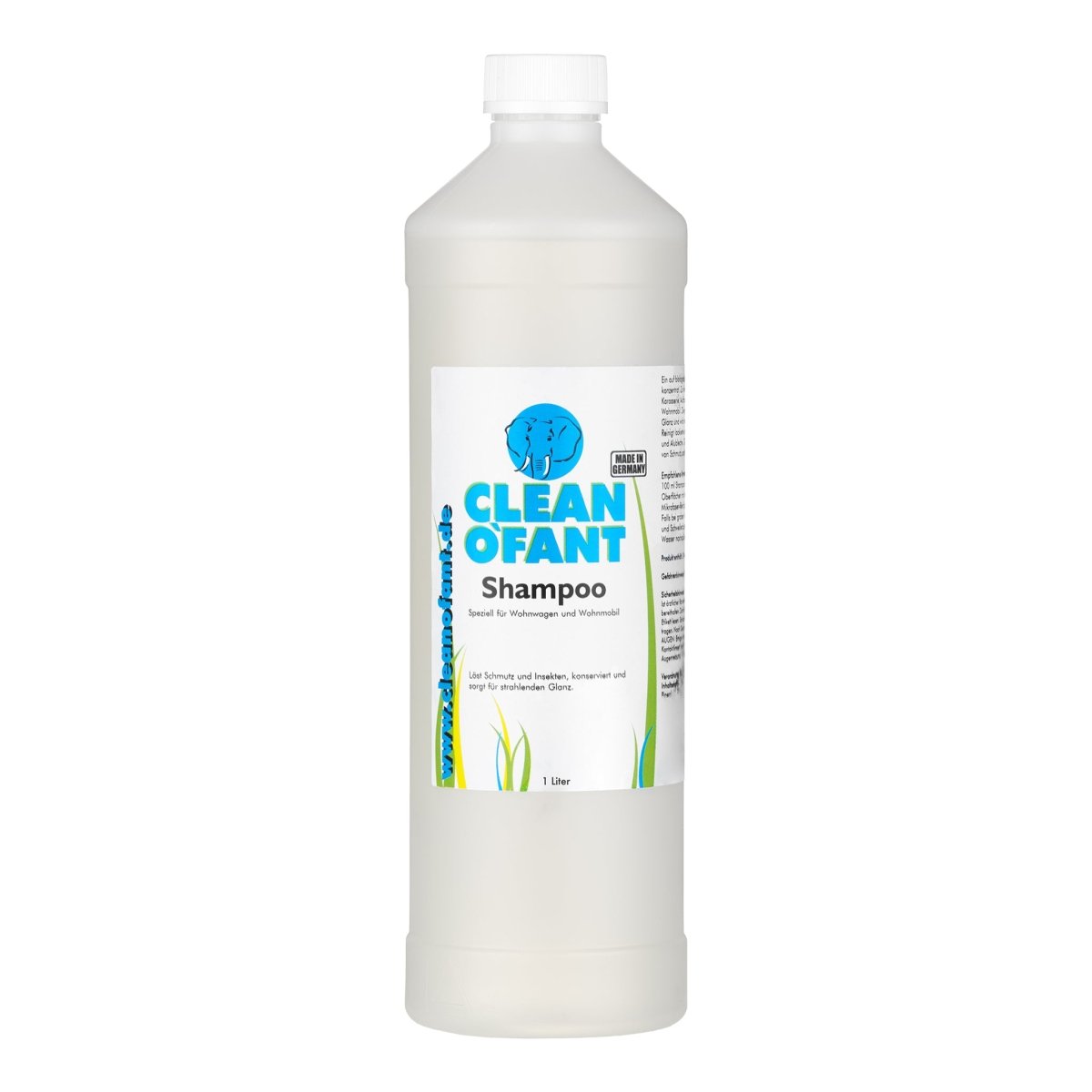 Shampoo Konzentrat mit Wachs 1 Liter (Wohnwagenreiniger / Wohnmobilreiniger) - CLEANOFANT