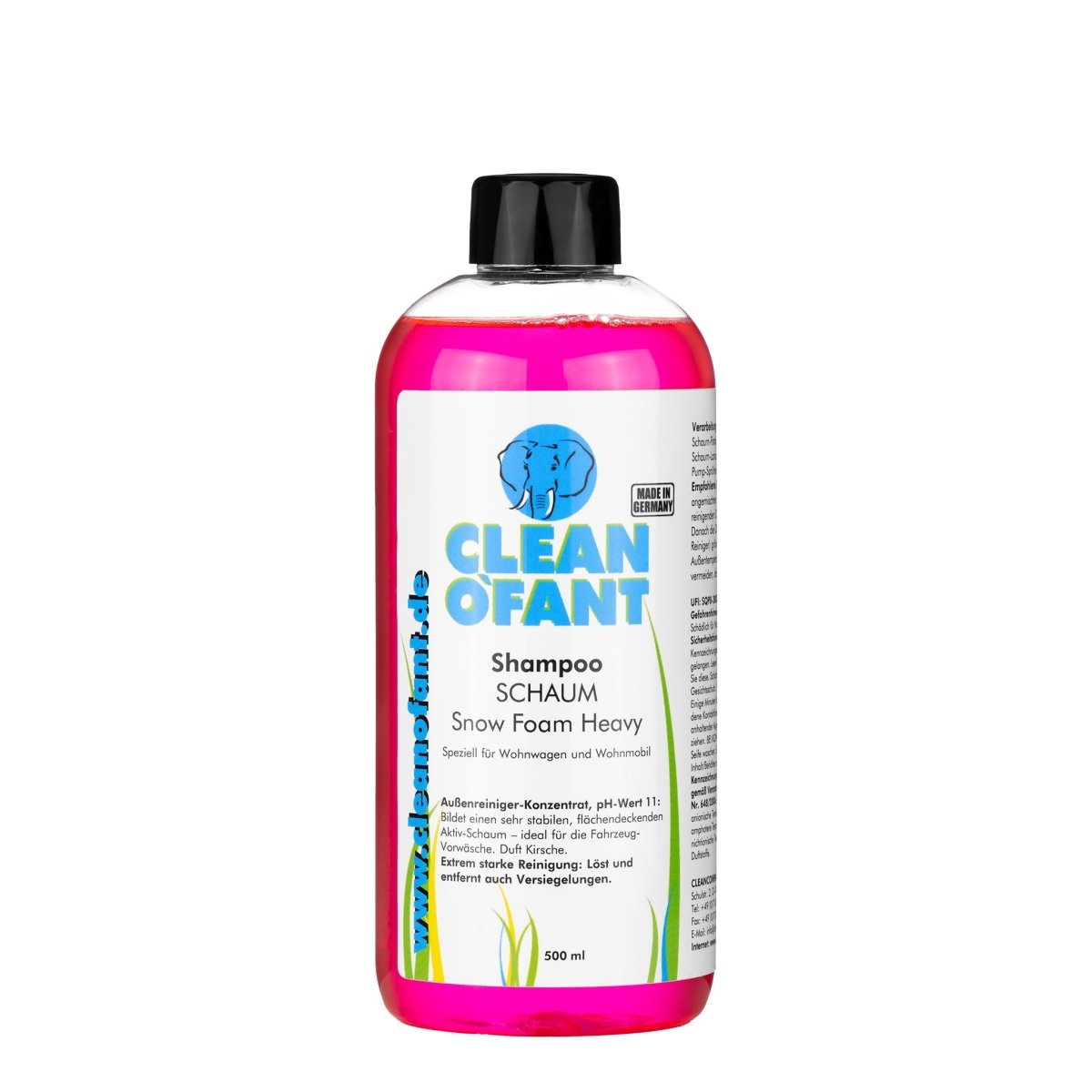 Shampoo-Schaum - Snow Foam HEAVY - Konzentrat - pH-11 - 500 ml - CLEANOFANT