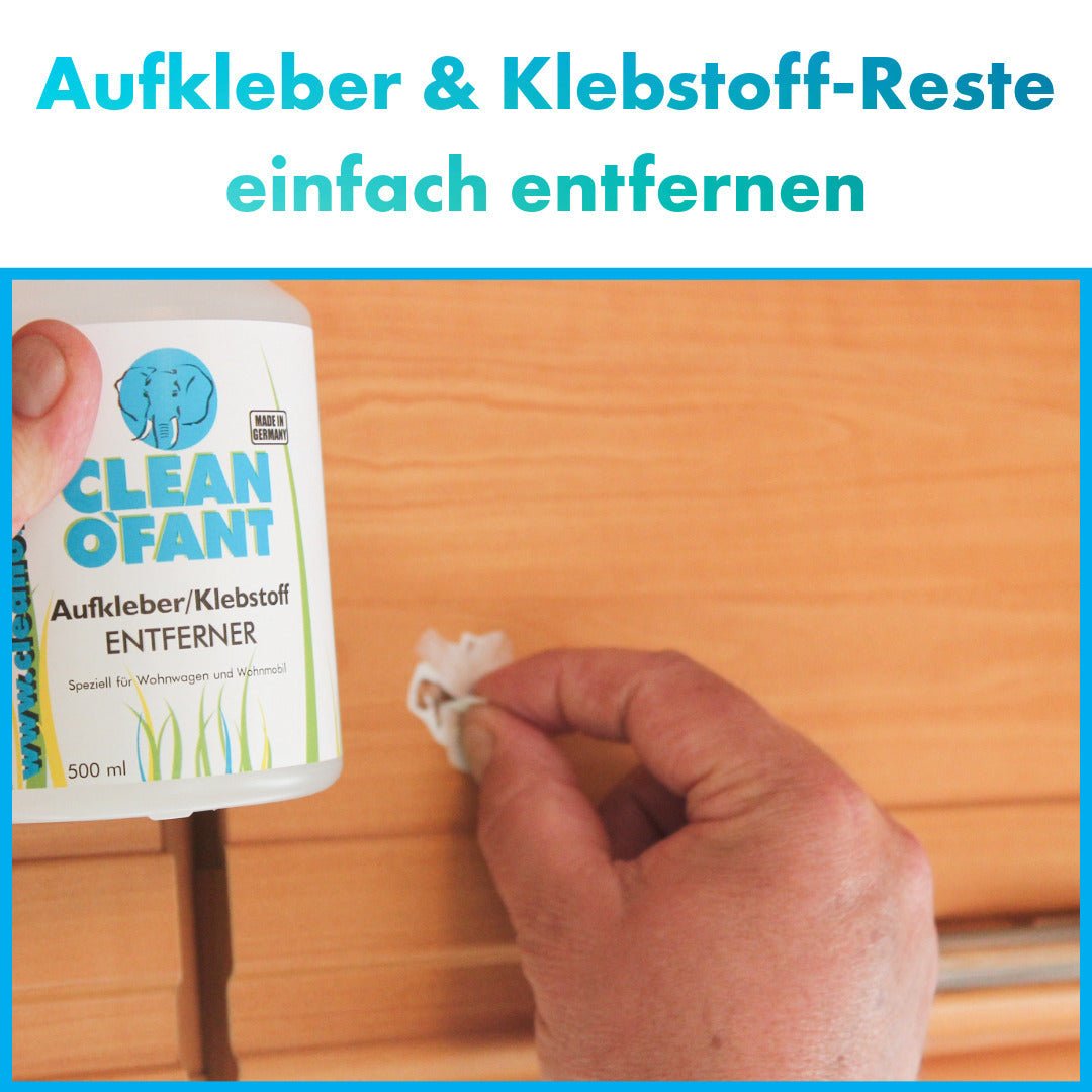 Aufkleber und Klebstoff-Reste einfach entfernen – materialschonend & effektiv - CLEANOFANT
