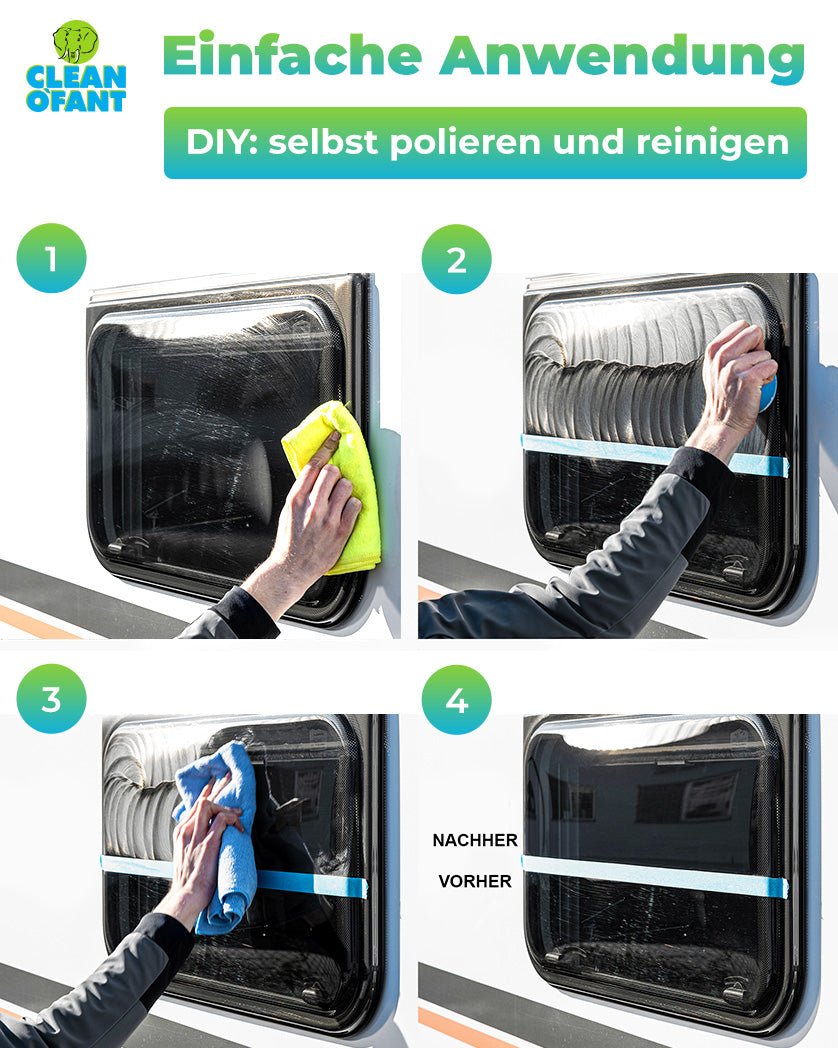 Acrylglas-Kunststoff-POLITUR & REINIGER Set - CLEANOFANT