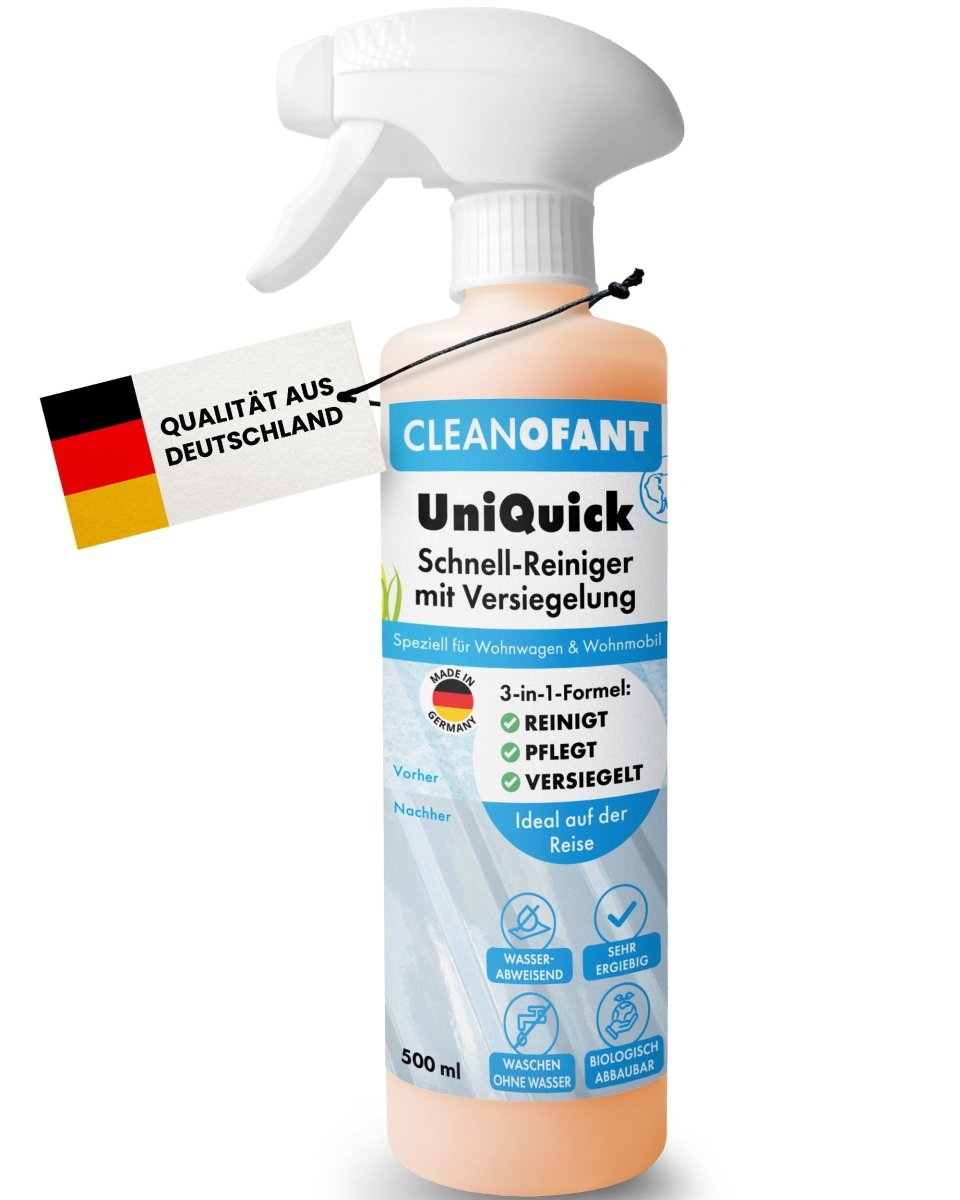 UniQuick SAUBER+PFLEGE + Premium-Mikrofaser-Tuch - CLEANOFANT