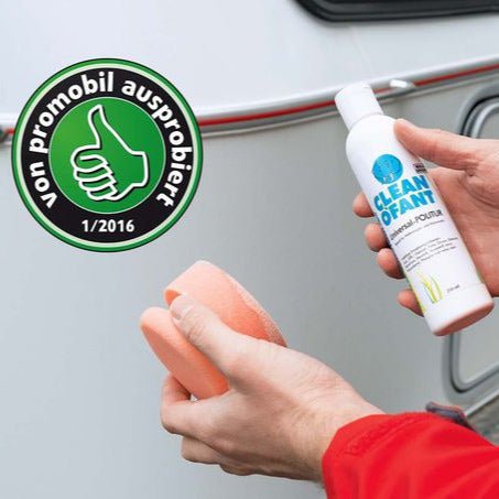 Universal - POLITUR Set (Handpolitur) - Lack GFK Gelcoat Folie Edelstahl Chrom - Kratzer entfernen polieren (Caravan / Wohnwagen / Wohnmobil / Boot) - CLEANOFANT