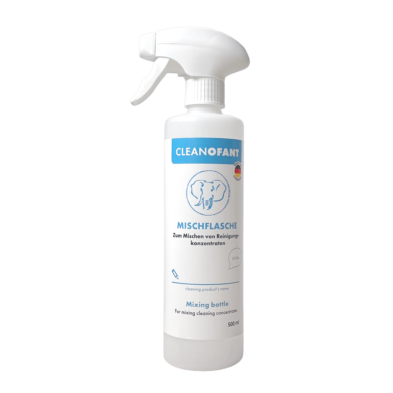 Außen - SAUBER 500 ml Konzentrat im CLEANBAG (Wohnwagenreiniger / Wohnmobilreiniger) + 500 ml Mischflasche - CLEANOFANT