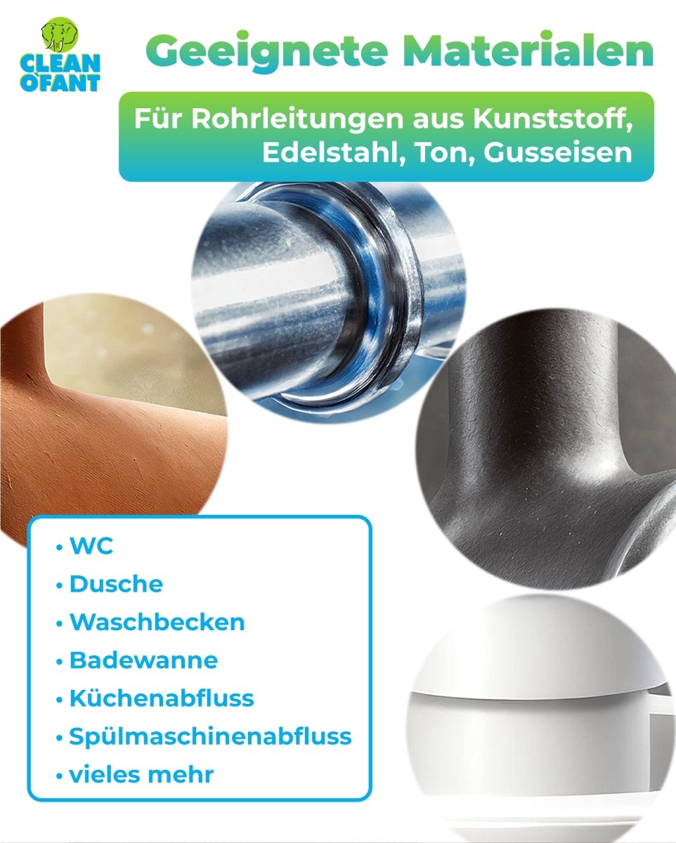 Öko - Abflussfrei ROHRREINIGER – 2 x 1 Liter - CLEANOFANT