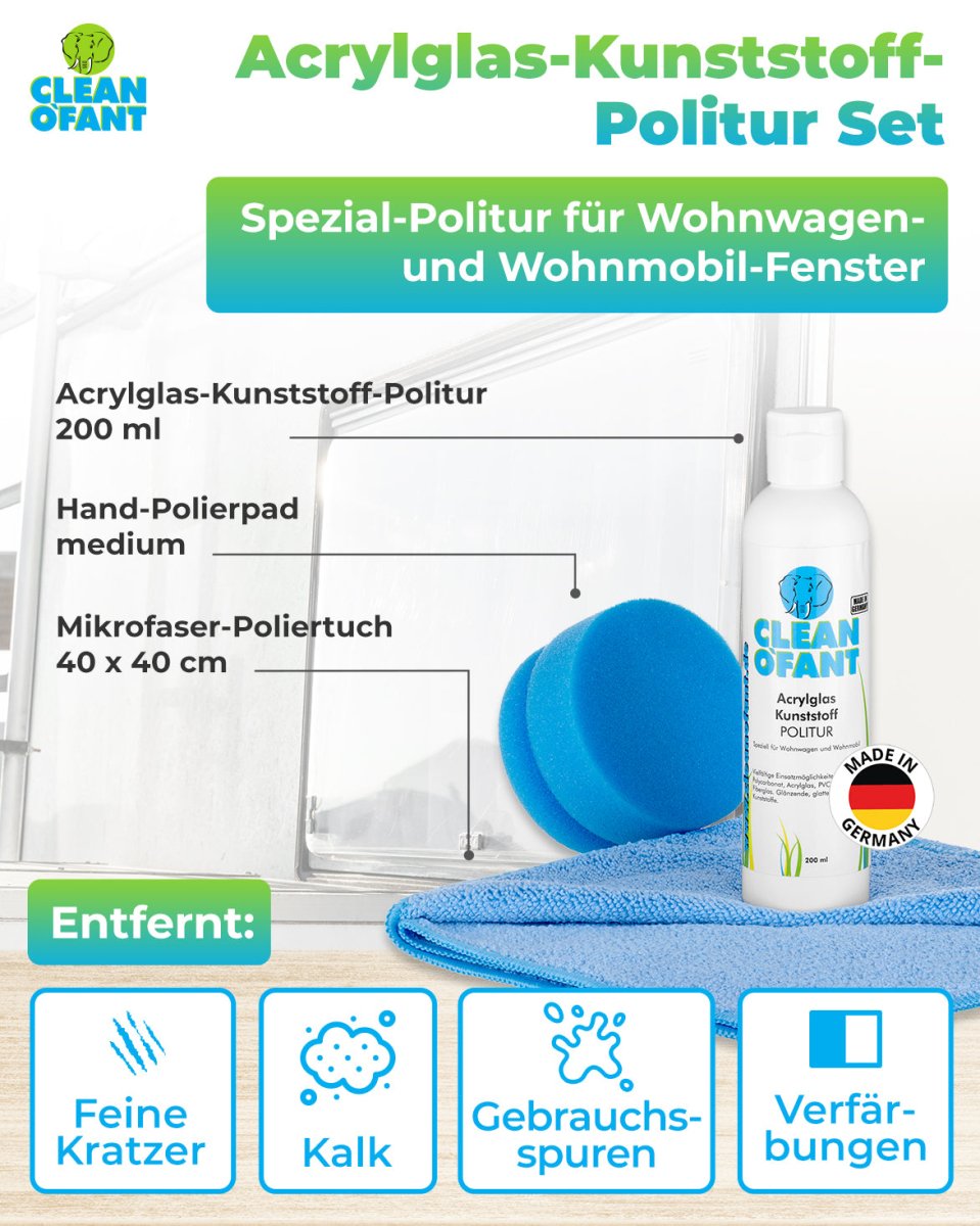 Burnus Acrylglas Polier + Repair Paste AGP – 200 Ml Polierpaste Für Kratzerentfernung & Hochglanz – Made In Germany