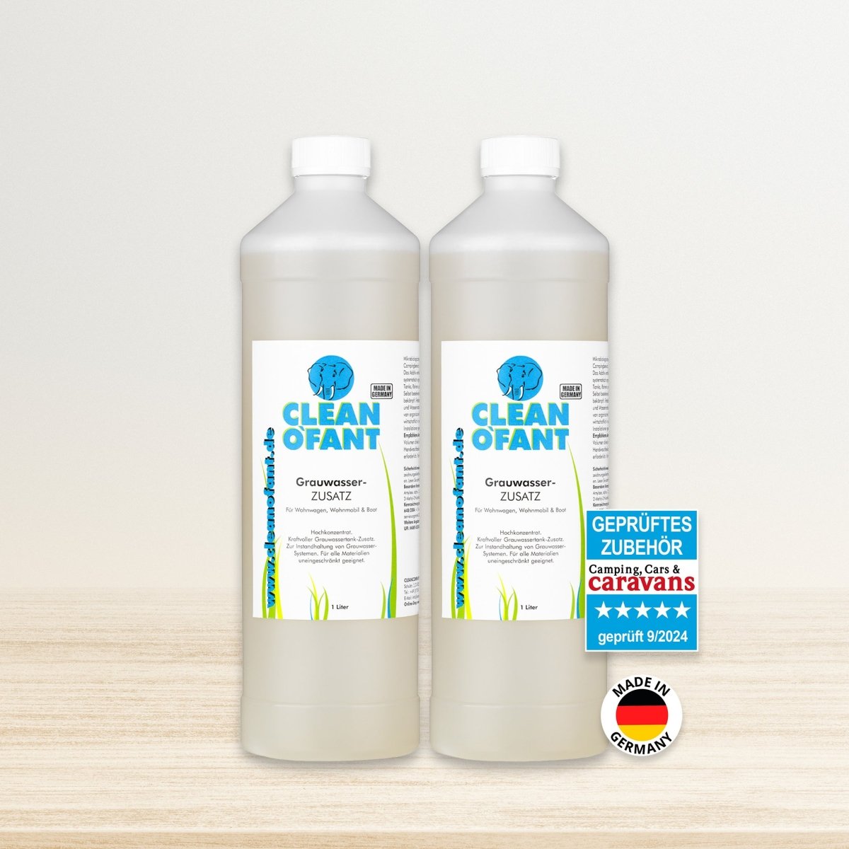 Öko - Grauwasser - ZUSATZ – 2 x 1 Liter - CLEANOFANT