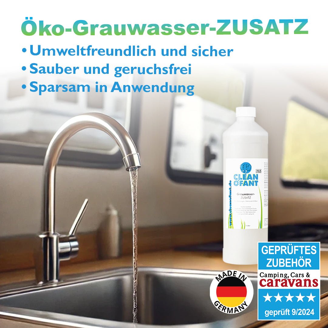 CLEANOFANT Sanitärflüssigkeit MOBILTOILETTE + Grauwasser - ZUSATZ Set - CLEANOFANT