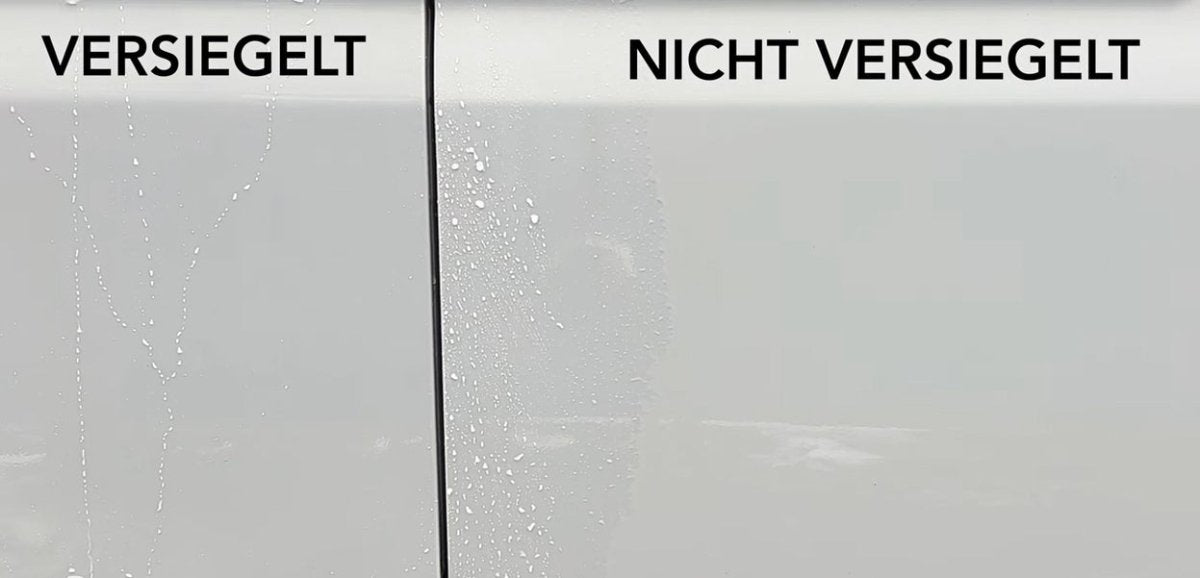 Sprüh - VERSIEGELUNG 2,3 Liter + Pumpsprühflasche Profi 1,5 Liter (Drucksprüher) - Düse verstellbar Set - Lack Gelcoat GFK Strukturblech Wabenblech Dach Acryl Folie - ideal für große Flächen (Caravan / Wohnwagen / Wohnmobil) - CLEANOFANT