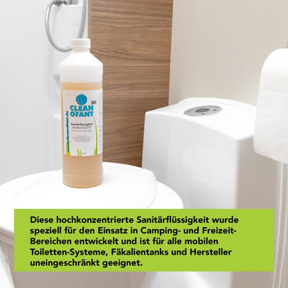 Öko - Sanitärflüssigkeit MOBILTOILETTE – 2 x 1 Liter - CLEANOFANT