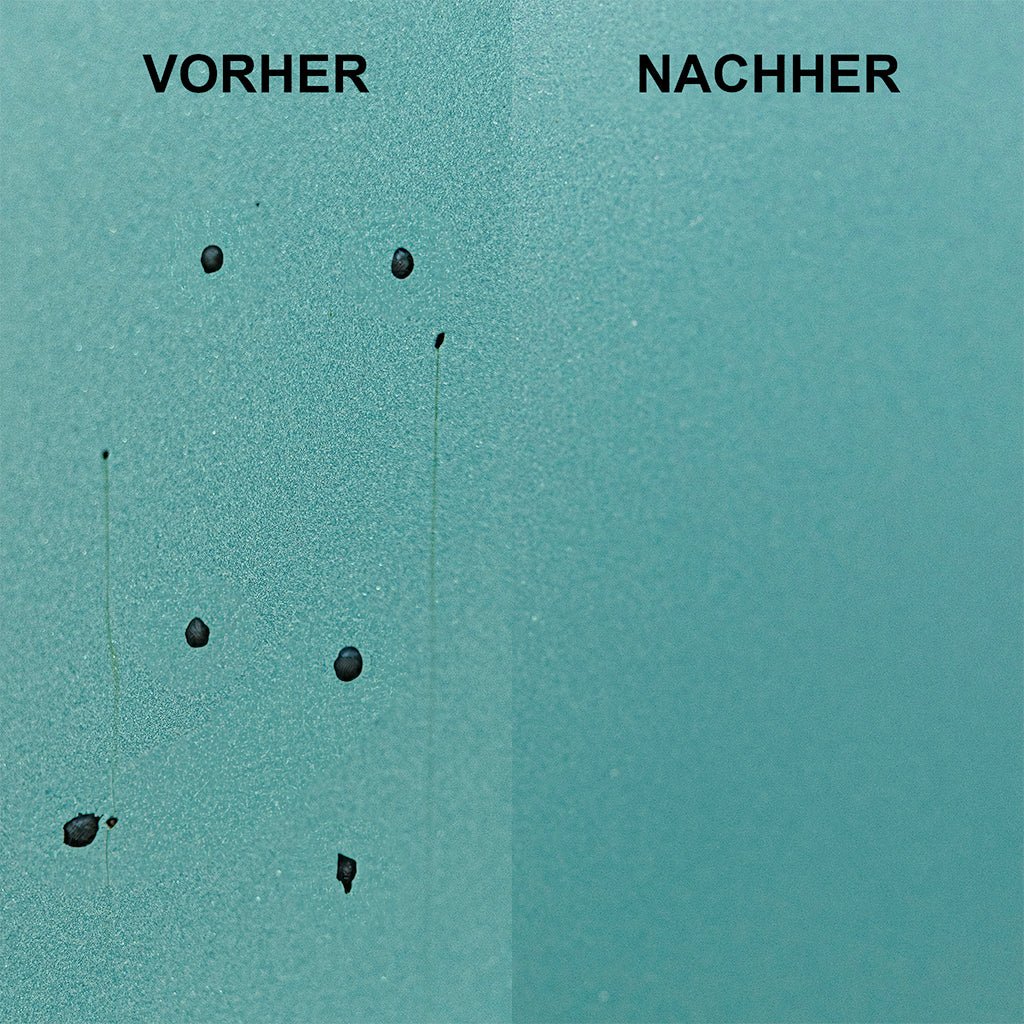 ÖKO Teer - ENTFERNER Lack, GFK & Folie - 500 ml auf Basis von hoch wirksamen Pflanzen - Fettsäuren - löst schnell, effektiv und rückstandslos Teer, Bitumen, Gummi - Abrieb, Öl und Fett uvm. + 1 x Mikrofaser Allroundtuch - CLEANOFANT