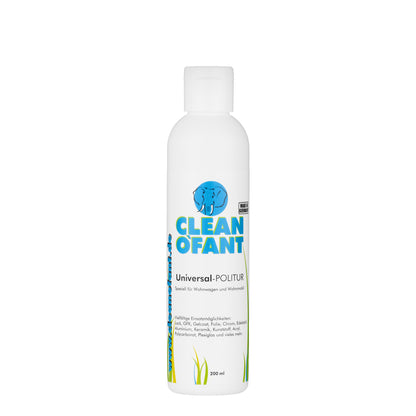 CLEANOFANT Set "Polieren und Versiegeln"  Set mit 8 original CLEANOFANT-Produkten. Für die einfache Politur und den lang anhaltenden Lackschutz, zur Werterhaltung und Wertsteigerung von Wohnwagen und Wohnmobil.