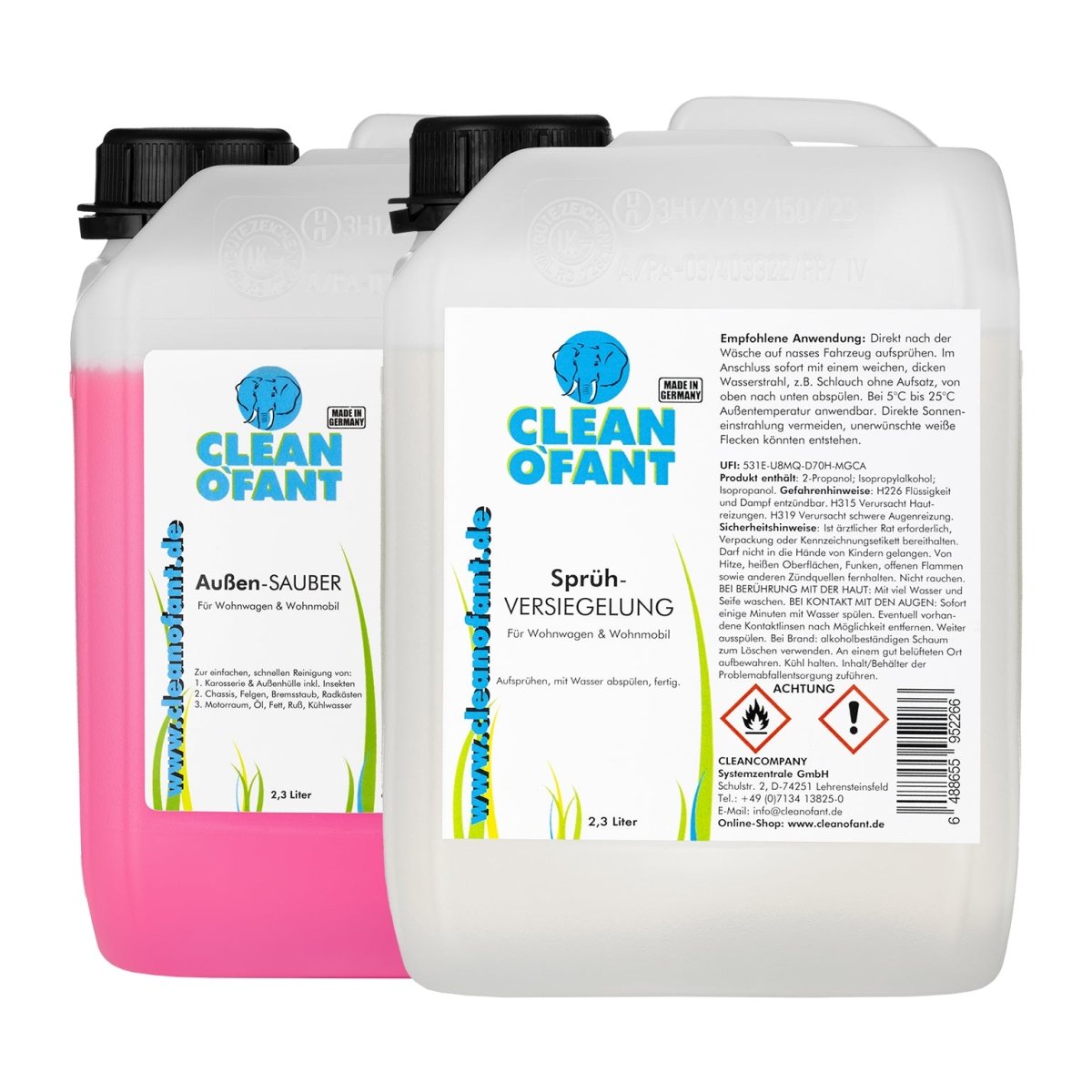 Außen Sauber + Sprühversiegelung 2,3L Set - CLEANOFANT