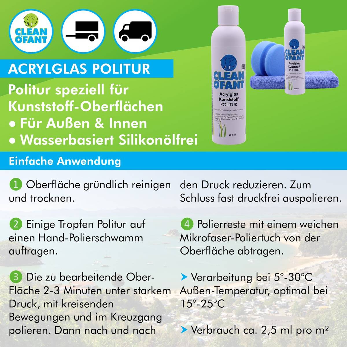 Acrylglas polieren: So Kratzer aus Camperfenstern entfernen Acrylglas polieren: So Kratzer aus Camperfenstern entfernen