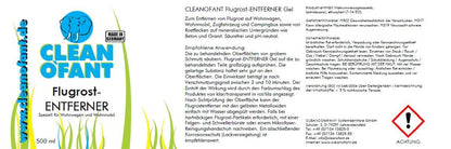 Flugrost-ENTFERNER Gel - Säurefrei - pH-neutral - 500 ml - CLEANOFANT