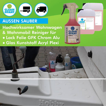 Außen-SAUBER 2,3 Liter (Wohnwagenreiniger / Wohnmobilreiniger) - CLEANOFANT
