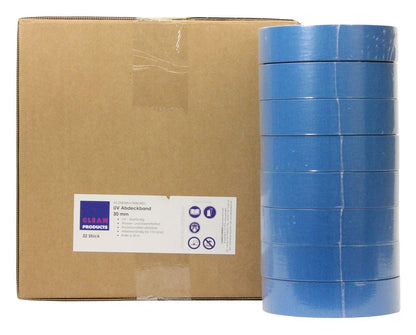 UV-beständiges Abdeckband-Klebeband 30 mm x 50 m, bis 110 Grad - 32 Stück - CLEANOFANT