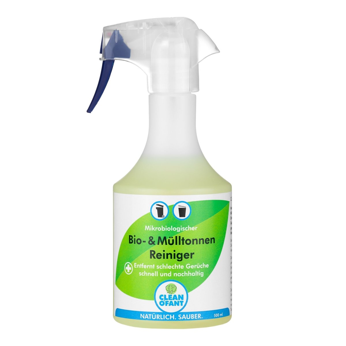 Bio- & Mülltonnen-Reiniger - mikrobiologisch - 500 ml + Reinigungs-Bürste Universal - CLEANOFANT